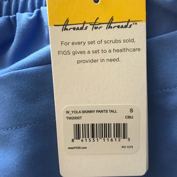 Yola Fig Scrub Pants- Skinny Tall - Picture 5 of 5